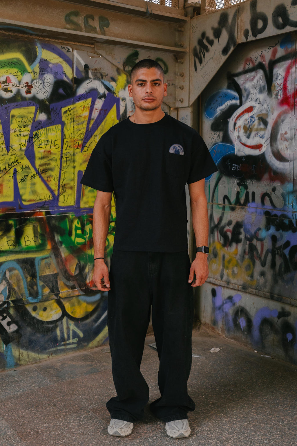 ReCs Pocket Disc Tee In Black