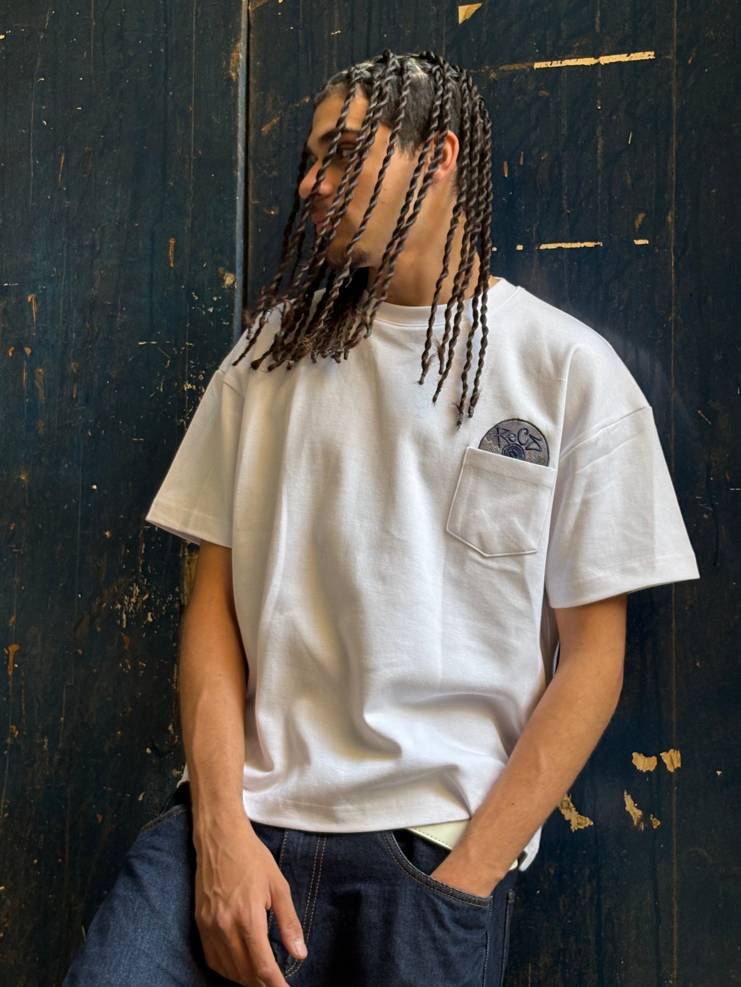 ReCs Pocket Disc Tee in White