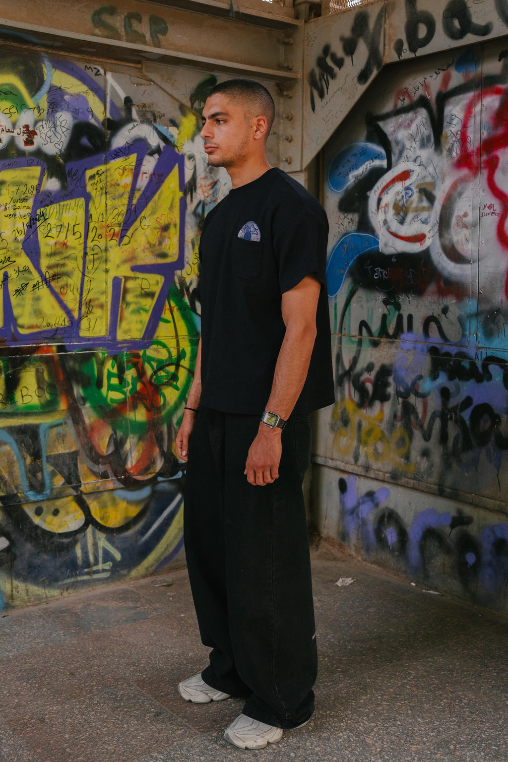 ReCs Pocket Disc Tee In Black