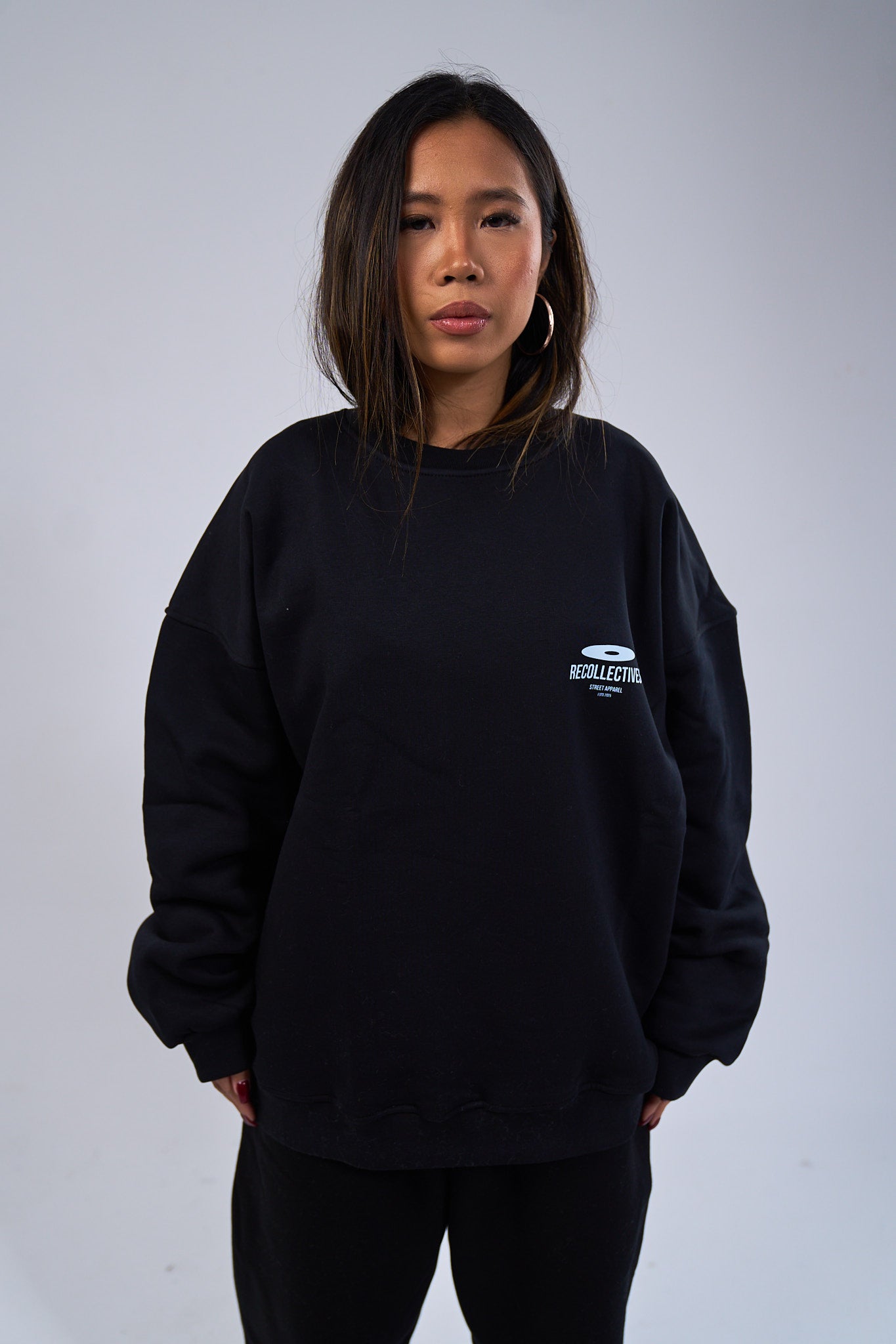 Drop 01 Black Graduation Crewneck