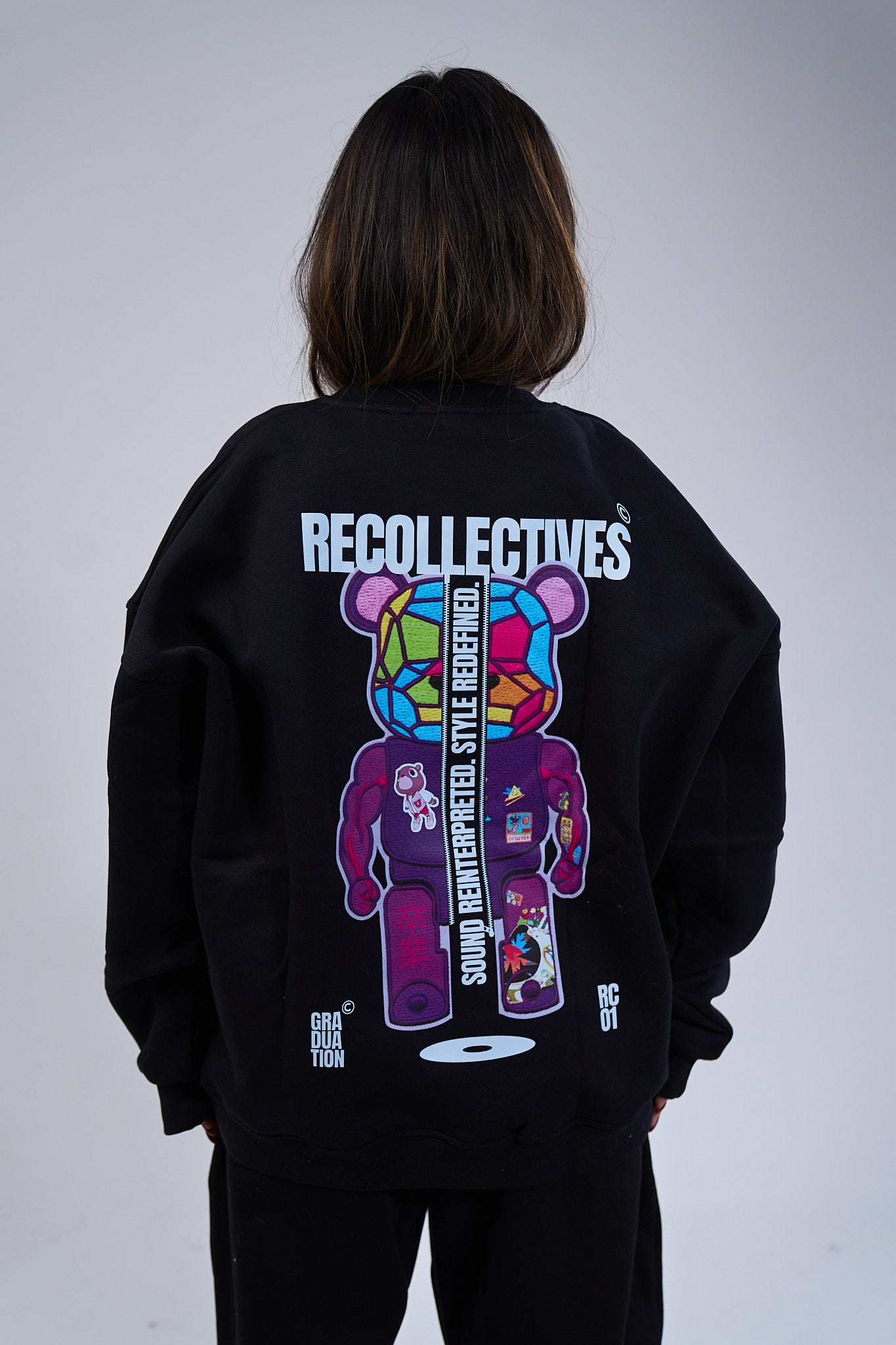 Drop 01 Black Graduation Crewneck