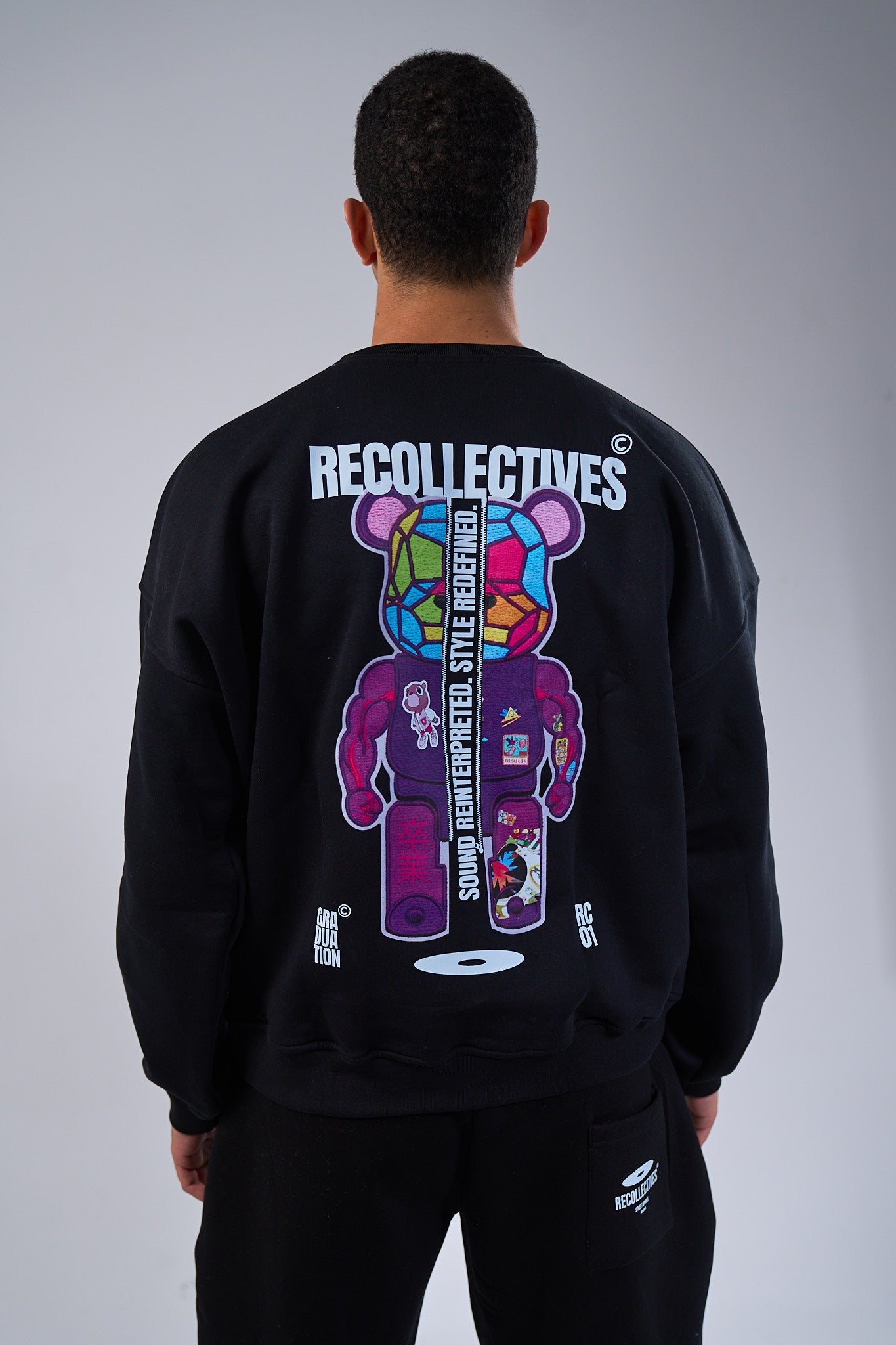 Drop 01 Black Graduation Crewneck