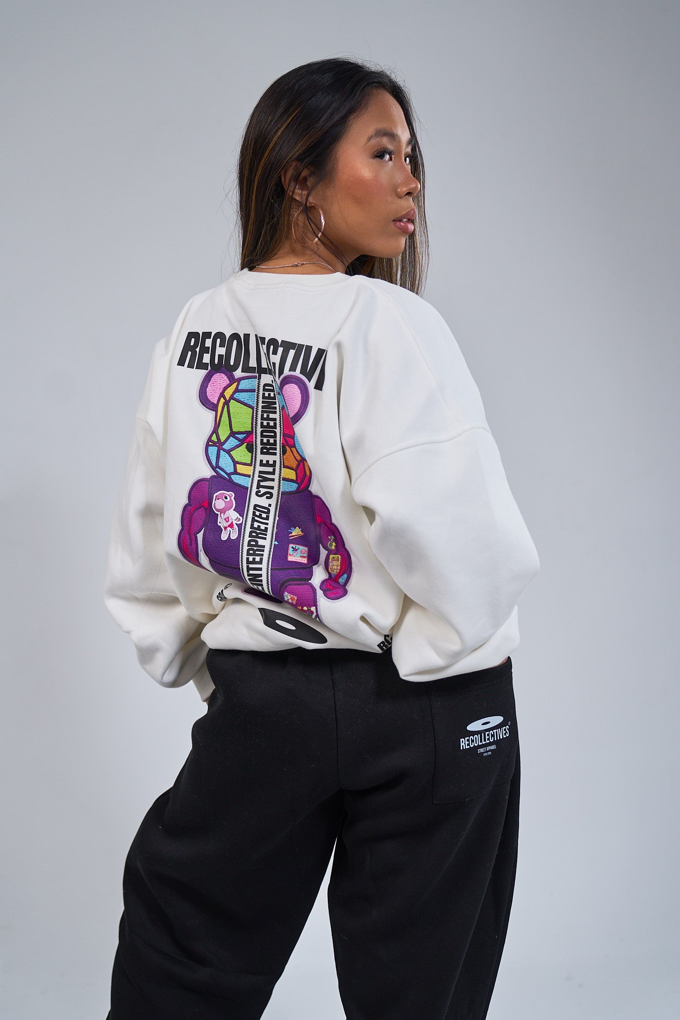 Drop 01 White Graduation Crewneck