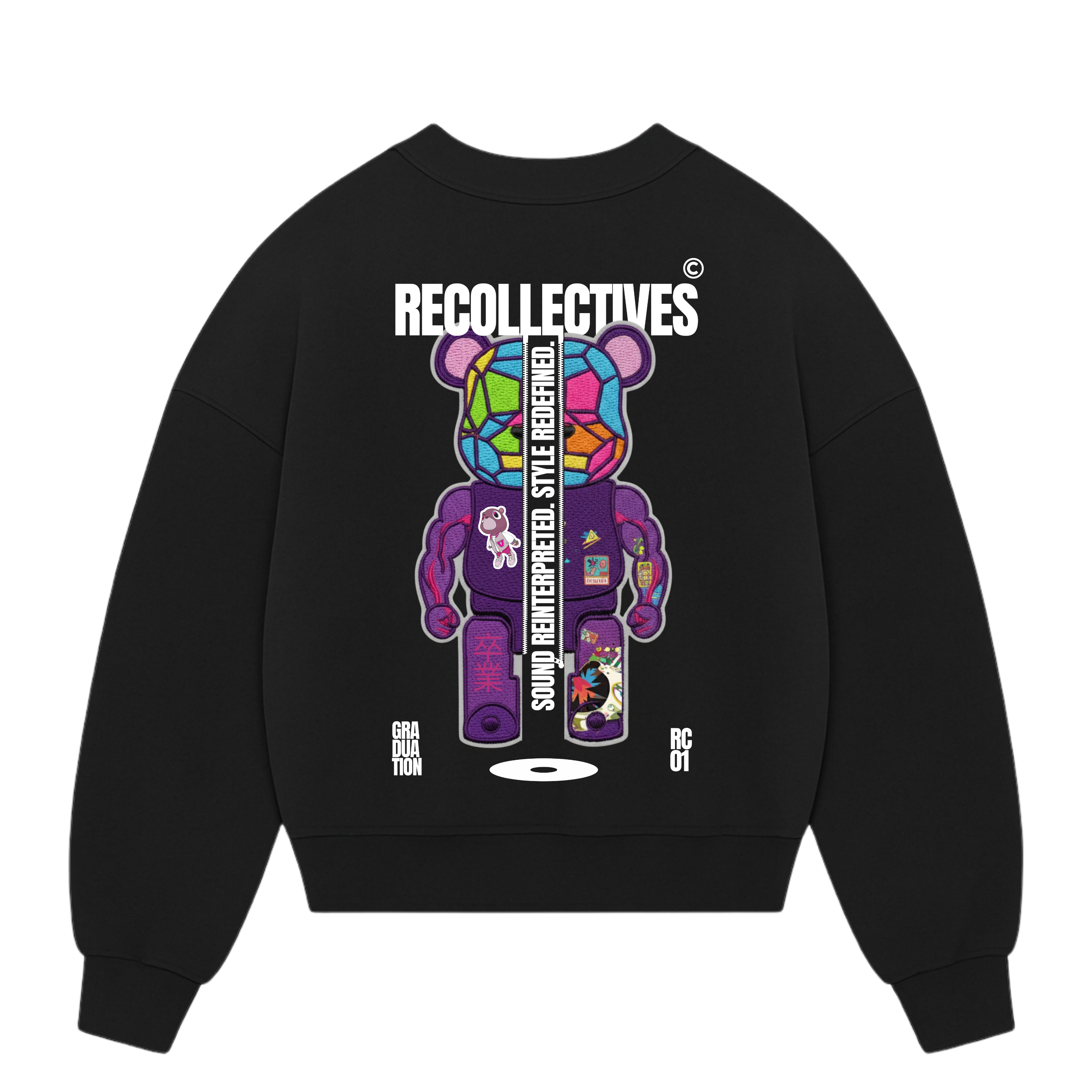 Drop 01 Black Graduation Crewneck